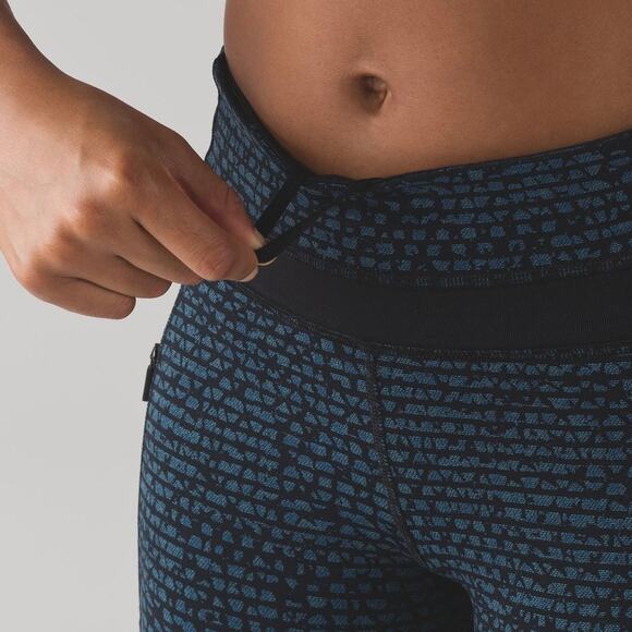 LULULEMON Inspire Tight II Leggings Shatter Weave Desert Teal Alberta Lake 6 - Picture 2 of 13